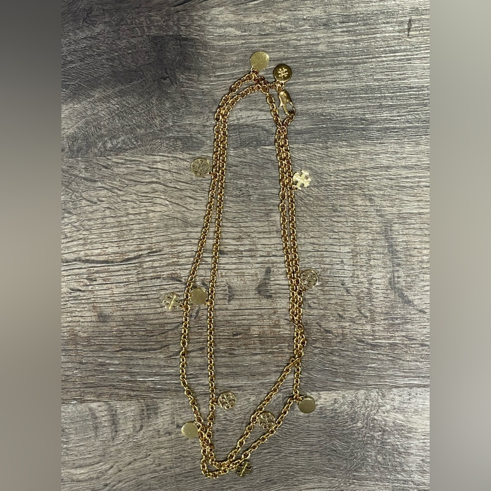 Tory Burch Logos Long Necklace